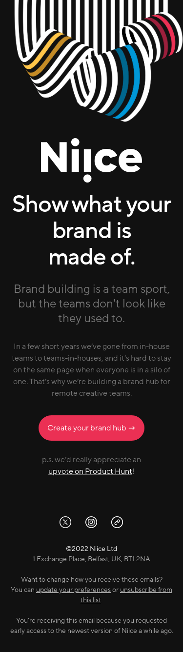 💪 Show what your brand is made of.