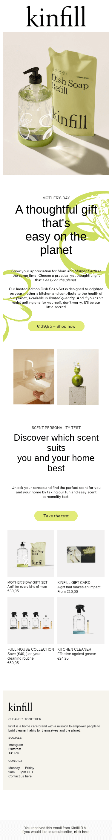 Show your appreciation for Mom and Mother Earth at the same time