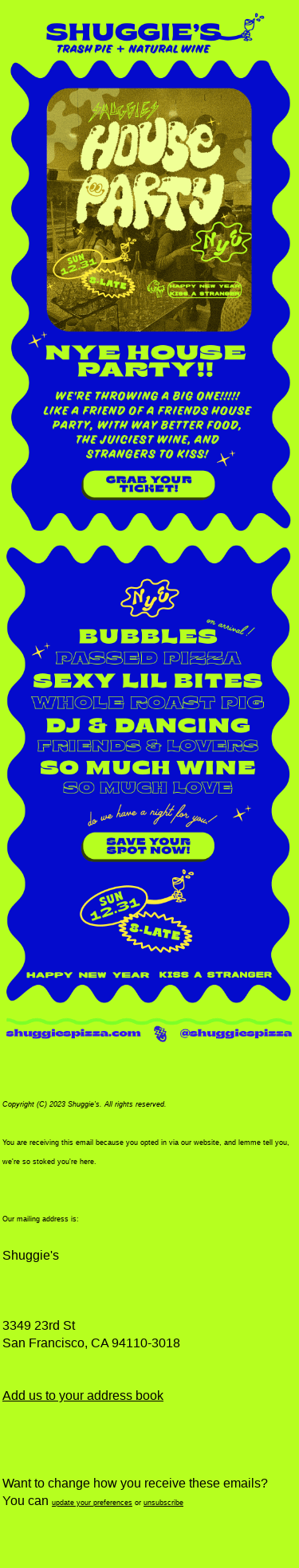 SHUGGIE'S HOUSE PARTY