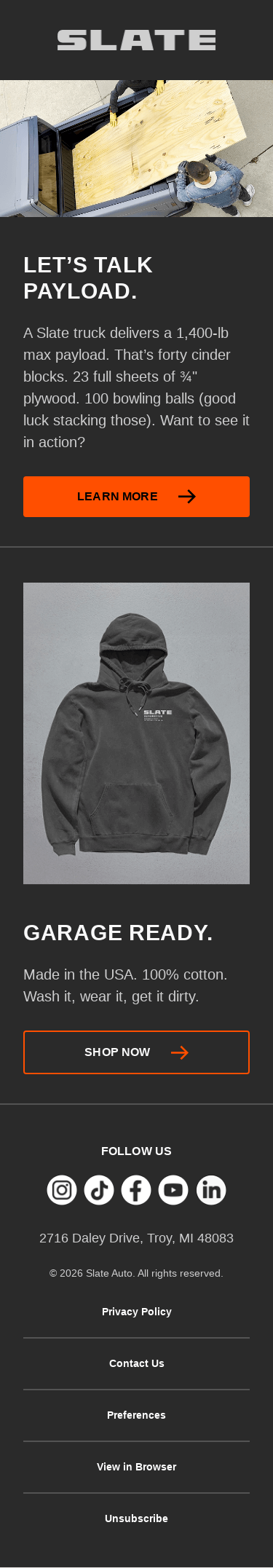 Slate's Payload, by the numbers.