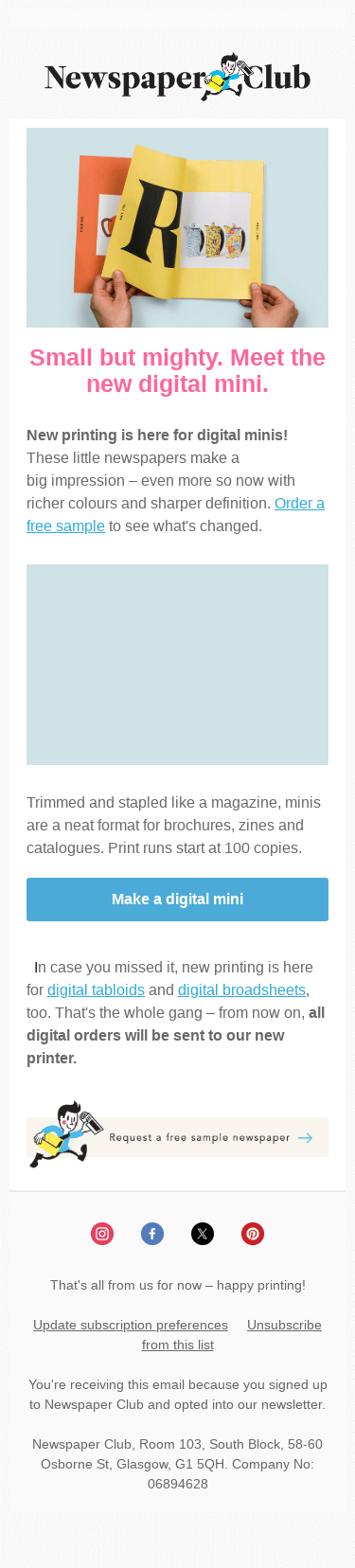 Small but mighty. New printing for digital minis!