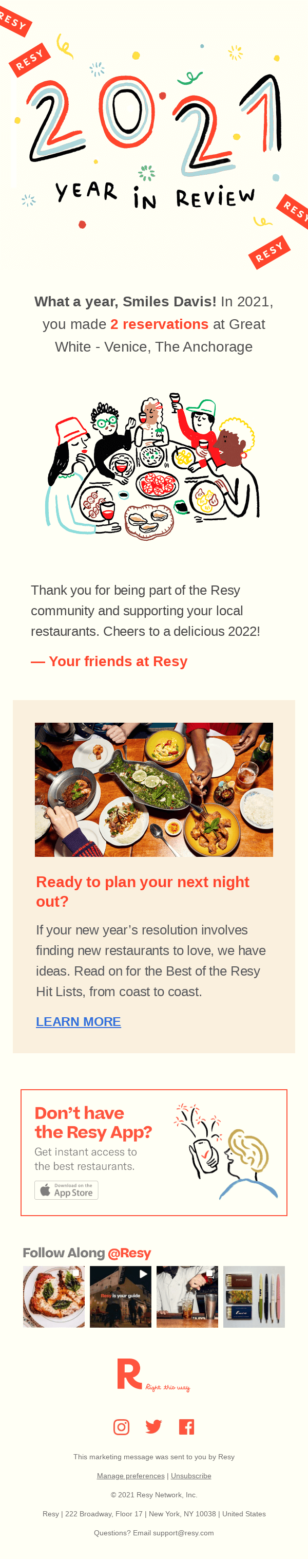 Smiles Davis, Here’s How You Dined This Year