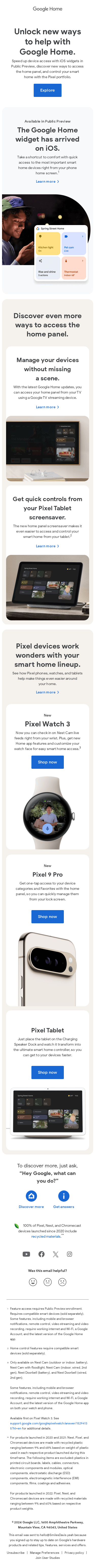 Smiles Davis, new features for your Google Home are here