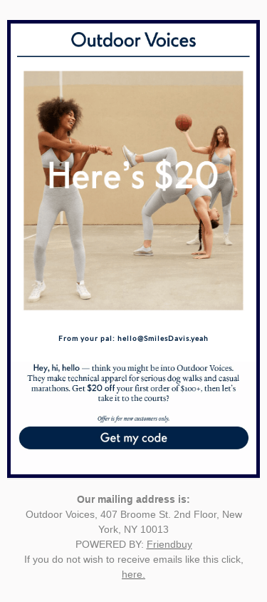 Smiles Davis sent you $20