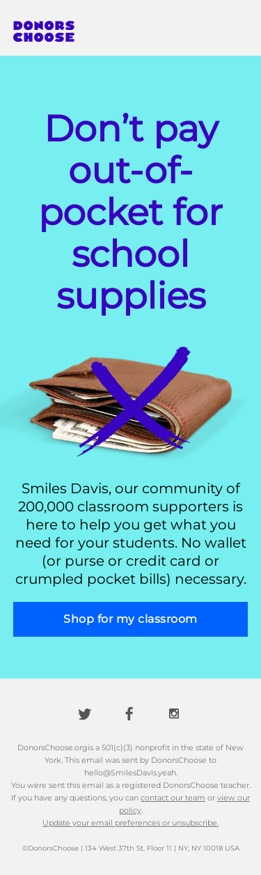 Smiles Davis, what do you need right now?