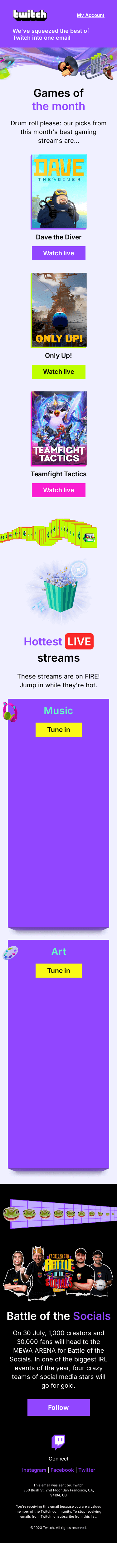 SmilesDavis, don't miss this month's freshest games 🍊