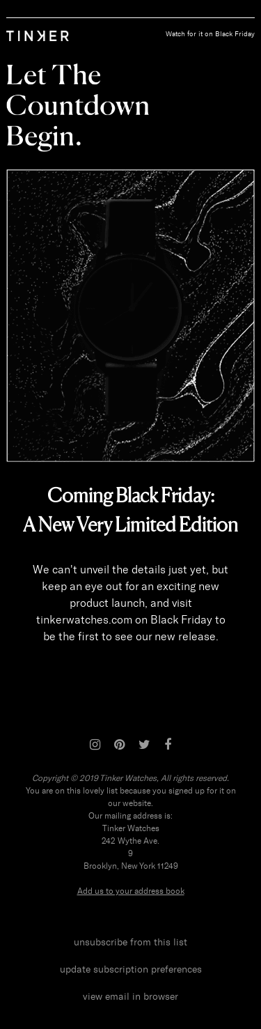 Something New is Coming on Black Friday ⌚