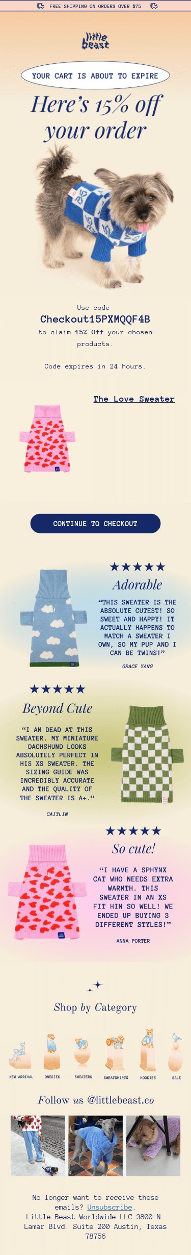 Special offer - 15% Off