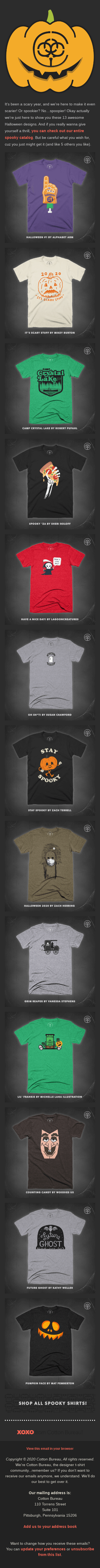 Spooky Tees! Spooky Tees! Spooky Tees!