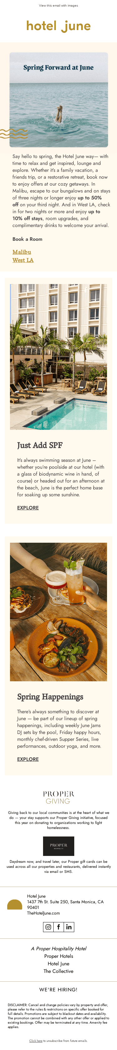 Spring Forward at June