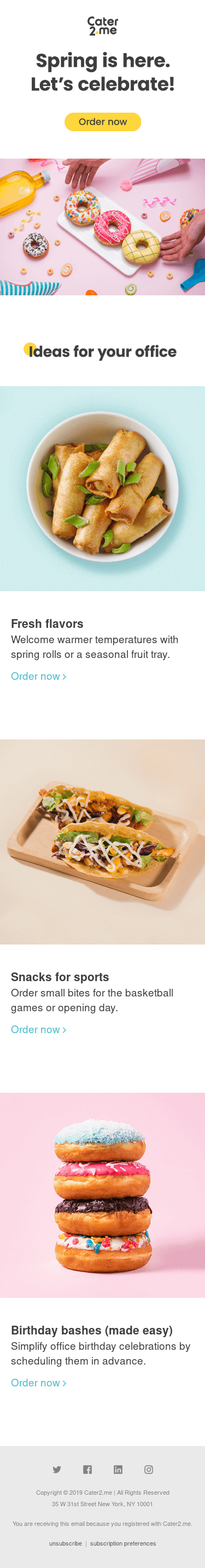 Spring (Lunch) Break