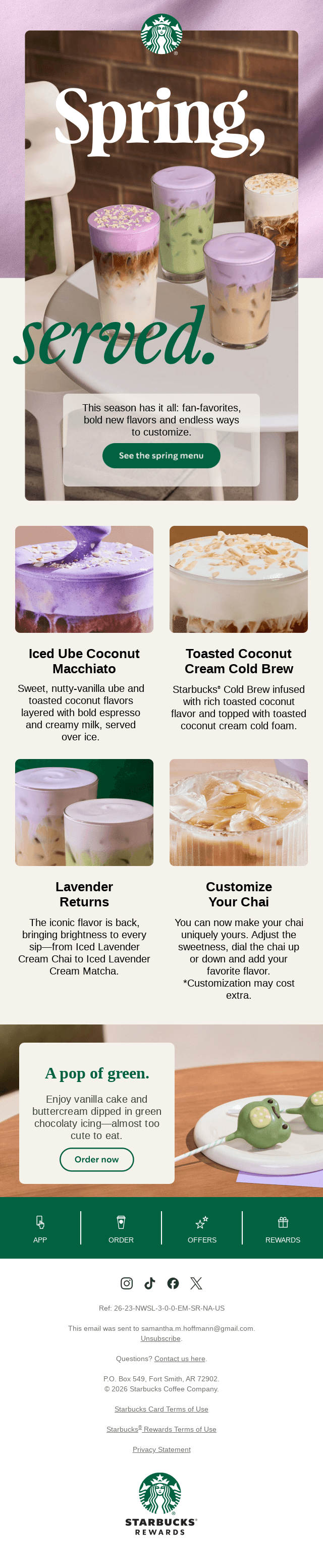 Spring flavors are here 💐