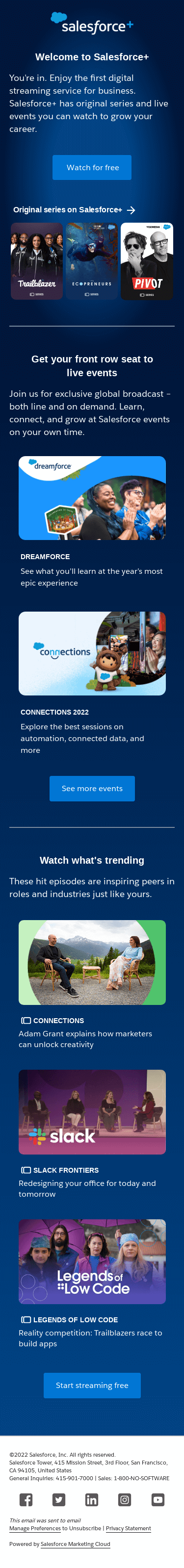 Start watching Salesforce+