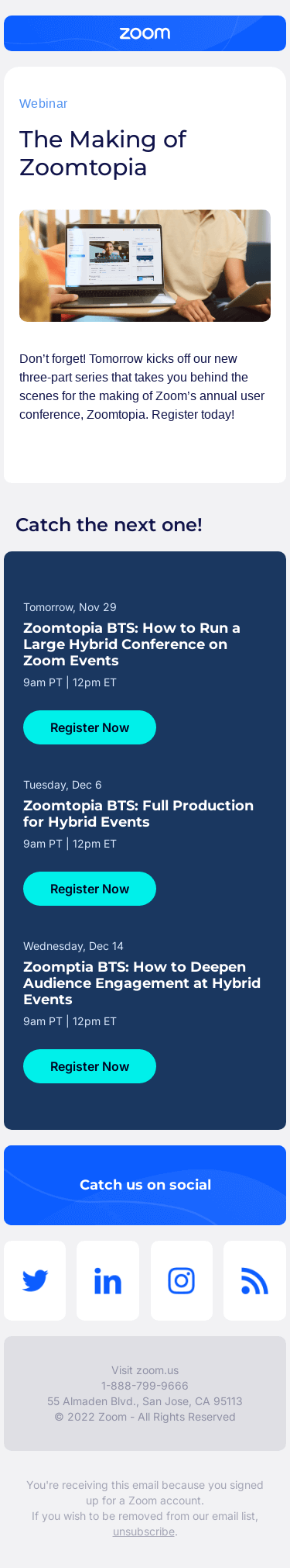 [Starting Tomorrow] The Making of our hybrid Zoomtopia