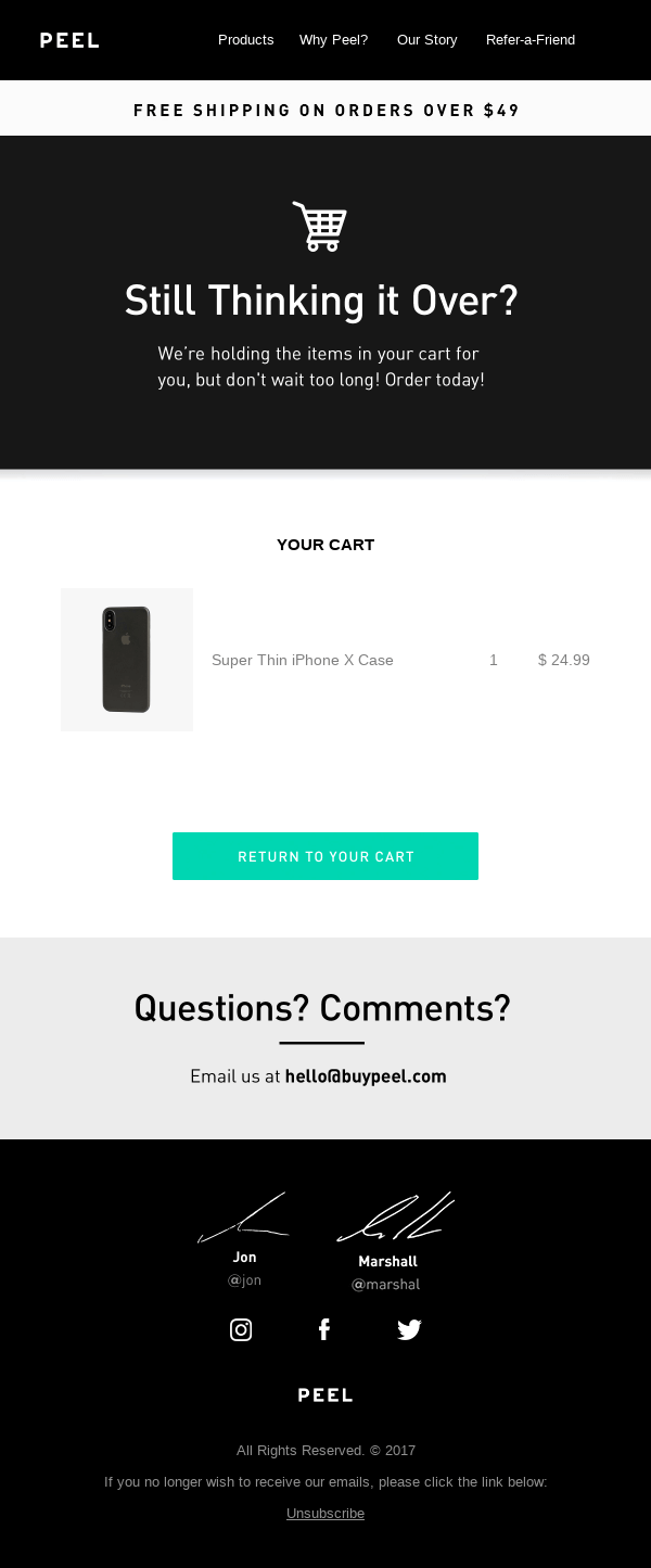 Still Thinking it Over?