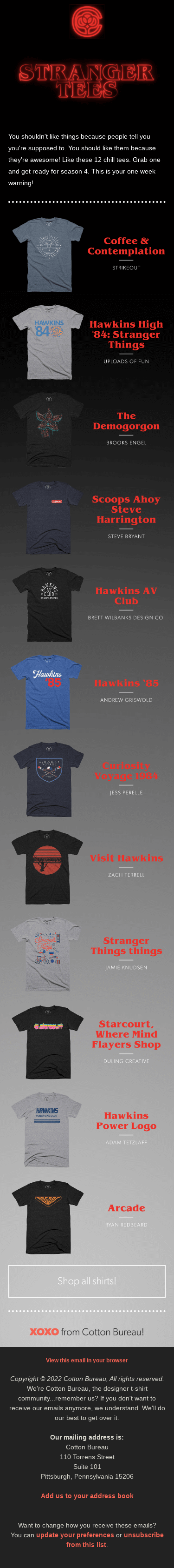 Stranger Things are Happening…And so are Stranger Tees!