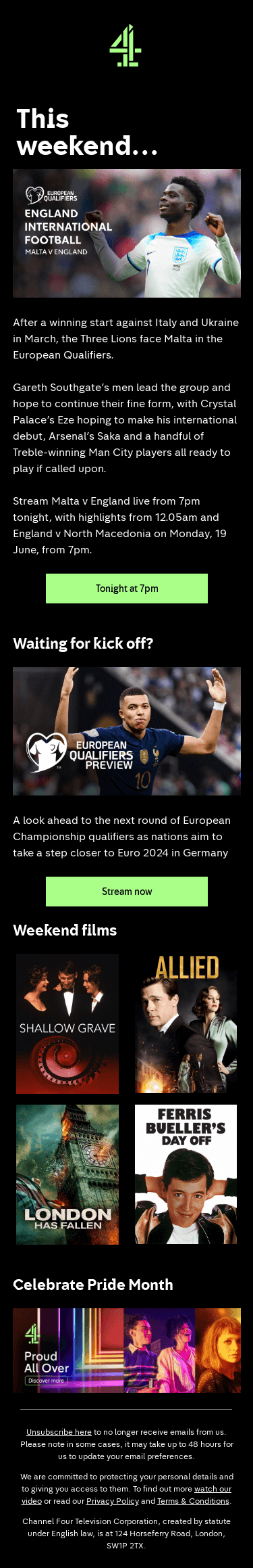 Stream Malta v England tonight from 7pm