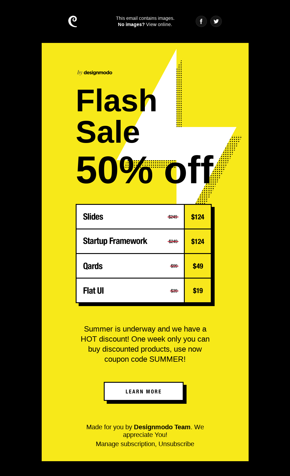 Summer Flash Sale on Designmodo! 50% Off!