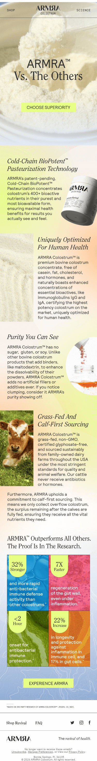 Superior Colostrum For Superior Benefits