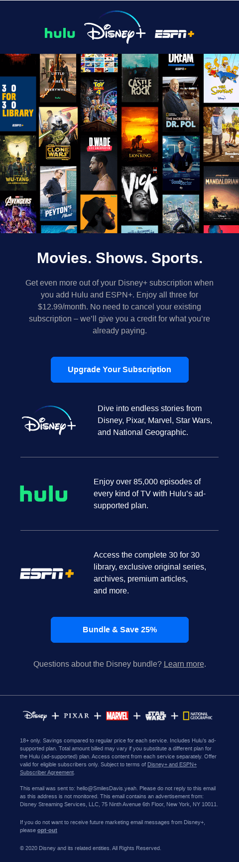 Switch to the Disney bundle and save