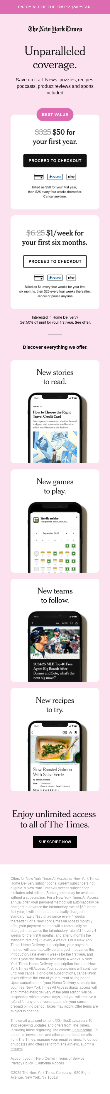 Switch your curiosity on. Save: $50/yr.