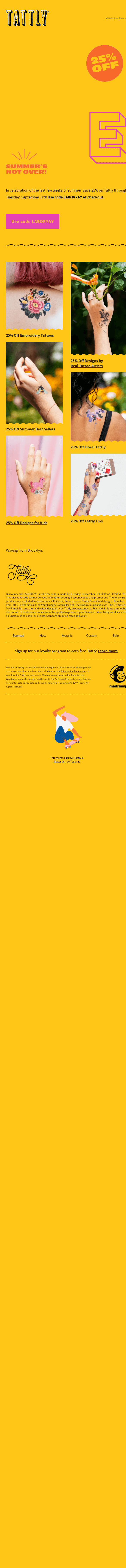 Take 25% off Tattly through Tuesday!