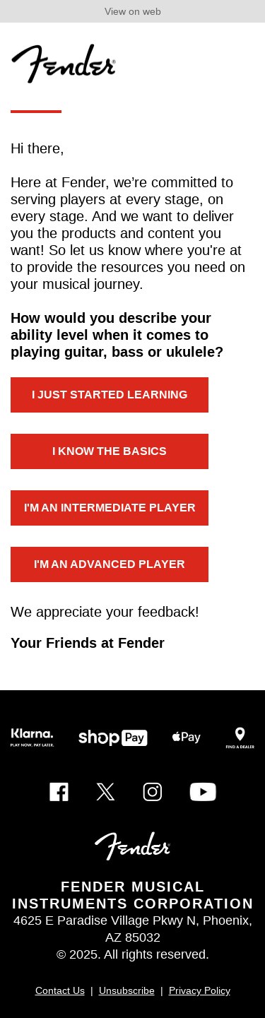 Tell Us About Yourself