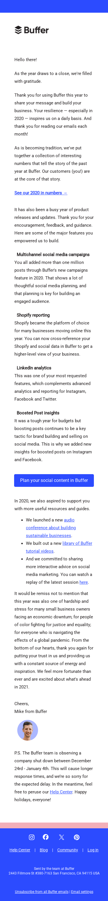 Thank you for inspiring us this year 💗