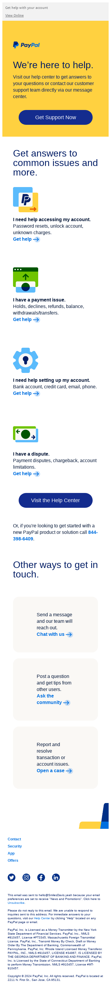 Thanks for contacting us