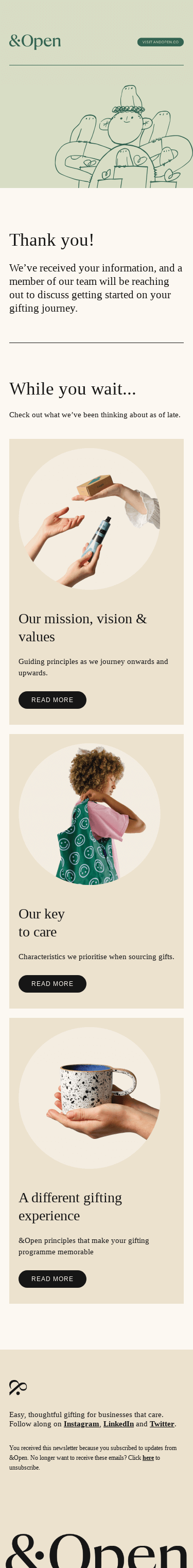 Thanks for saying hi 👋 Our team will be in touch soon