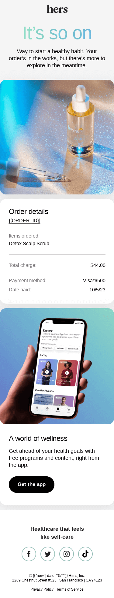 Thanks for your order!