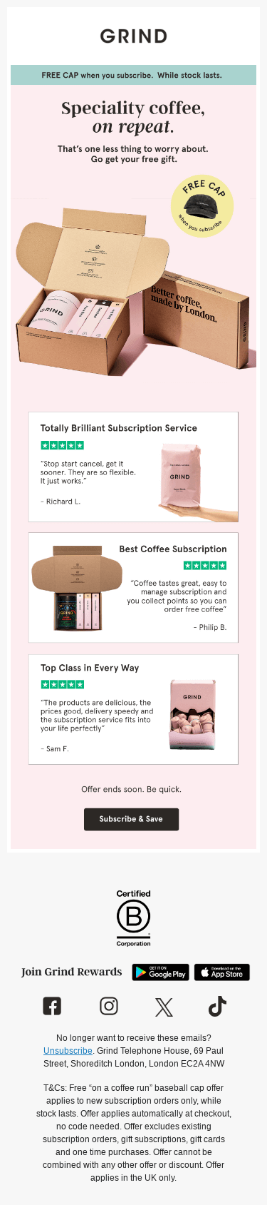 “The best coffee subscription I’ve had”