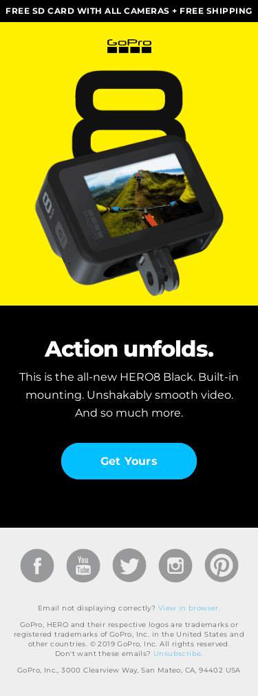 The bold new HERO8 Black is here.