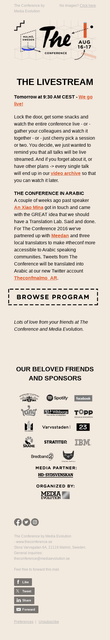 The Conference Livestream