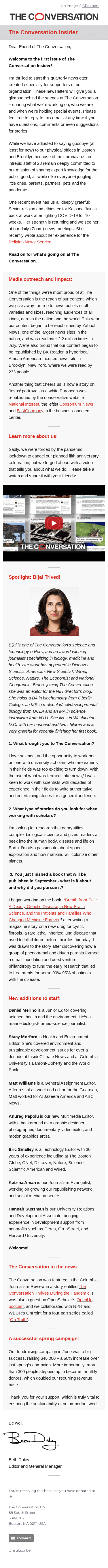 The Conversation Insider - how we've been growing