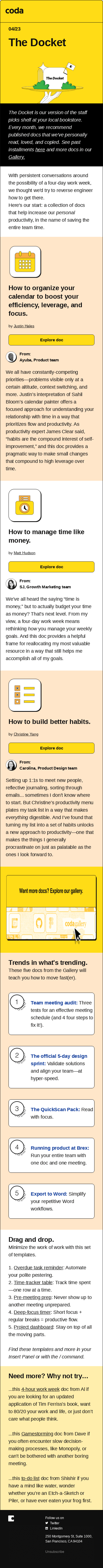 The Docket: April 2023.