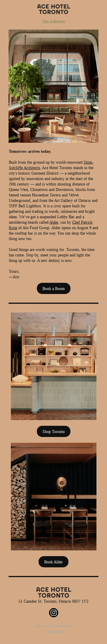 The doors of Ace Hotel Toronto are now open