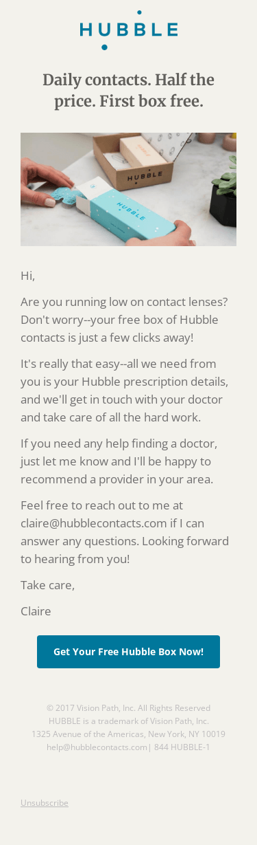 The era of overpriced contact lenses is over