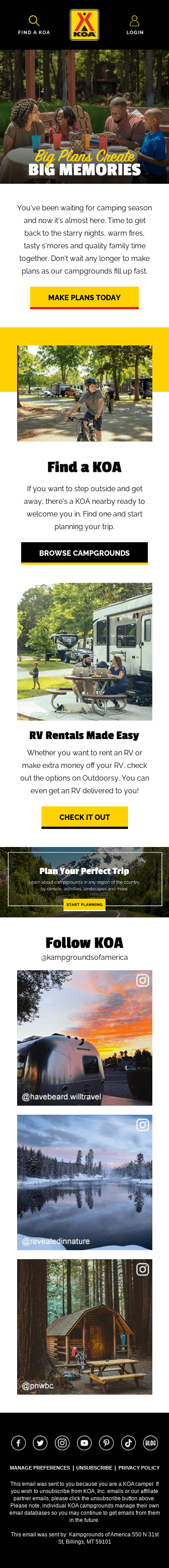 The Great Outdoors Are Calling