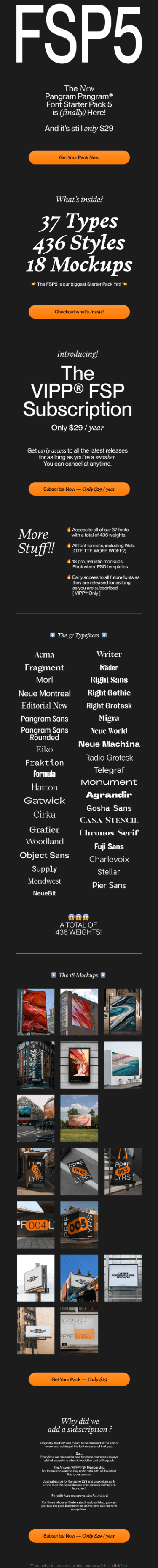 💥 The new FSP5 is Here! 💥 Still only $29