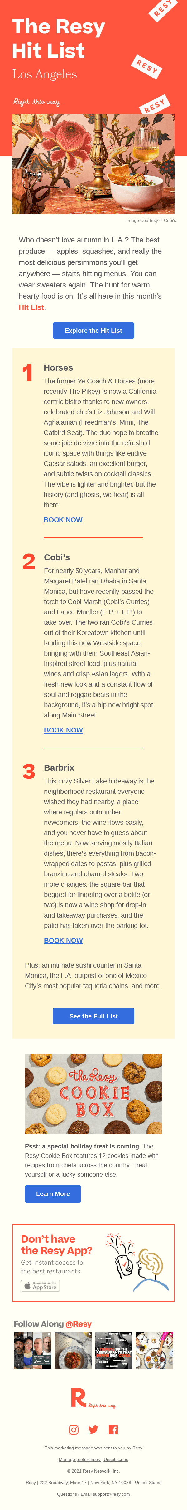 The November Hit List: Horses, Cobi’s, Barbrix, and More