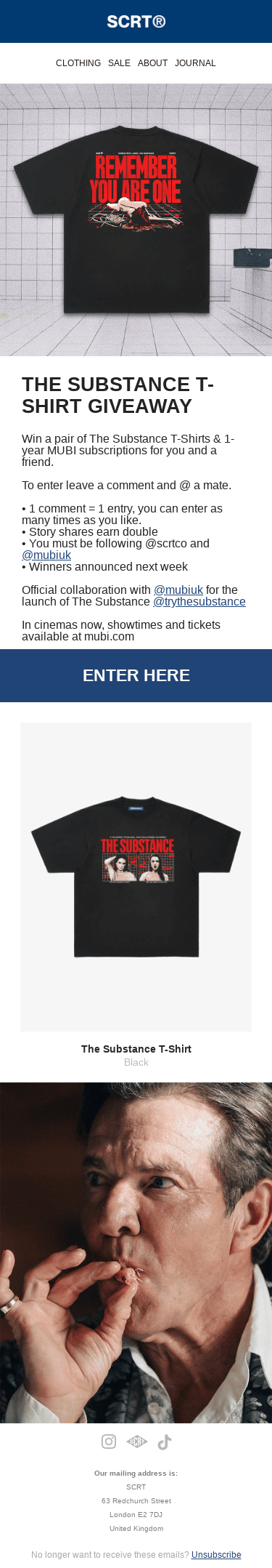 THE SUBSTANCE T-SHIRT GIVEAWAY | COLLAB WITH MUBI 💉