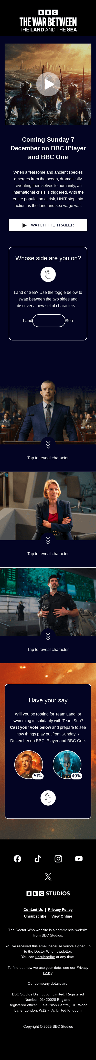 The War between the Land & the Sea