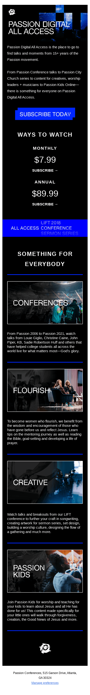 There's something for everyone on Passion Digital All Access