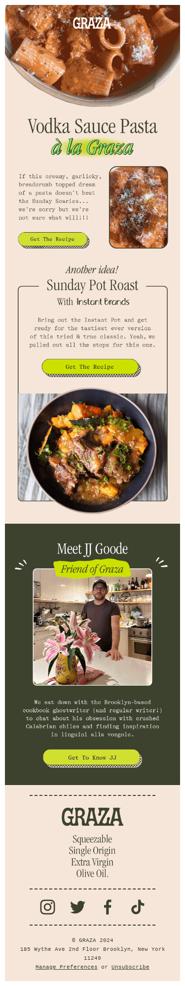 This email smells really good 🍝