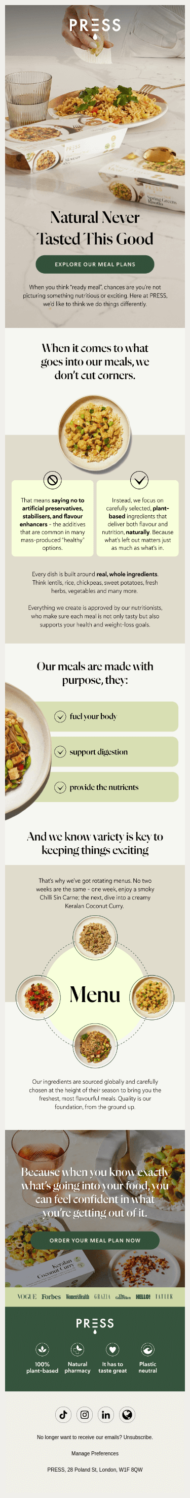 This is what happens when experts design your meals