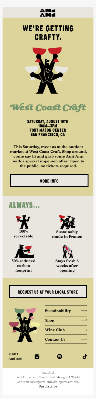 This Saturday! Get crafty with us.🍷