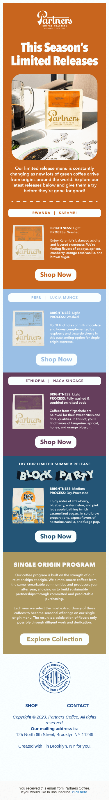 This Season's Limited Releases