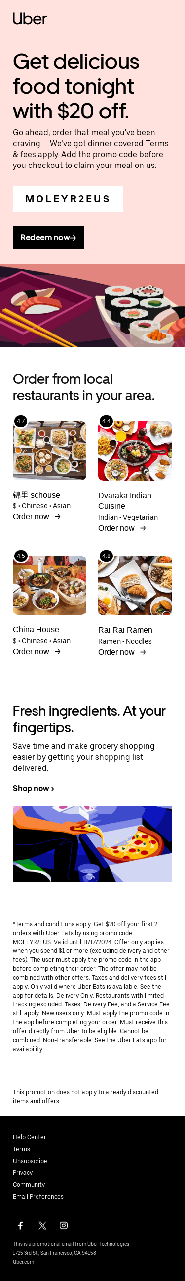 Time for a FREE meal up to $20