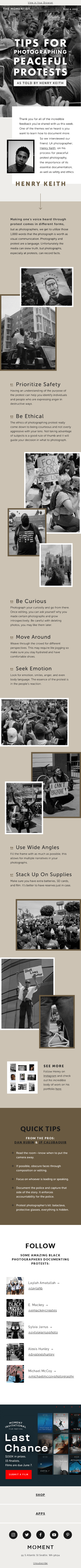 Tips for Photographing Peaceful Protests